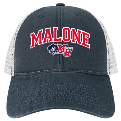 Original Twill Adjustable Trucker, Navy/White