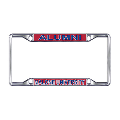 License Plate Frame - Alumni over school name