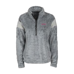 Fuzzy quarter zip pullover sales