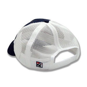 Soft Mesh Trucker Hat, Navy/White (F23)