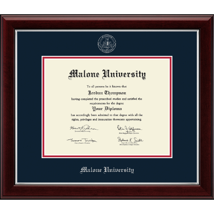 Church Hill Classics Embossed Diploma Frame, Silver