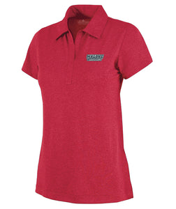 Charles River Women's Space Dye Performance Polo, Red