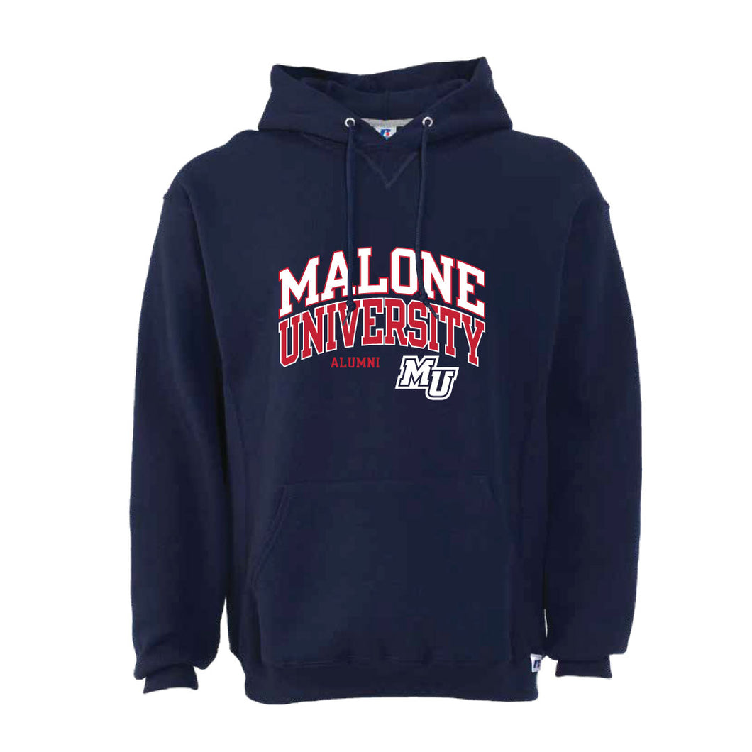 Alumni Russell Unisex Fleece Hood, Navy