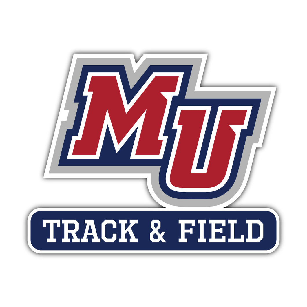 MU Mini Decal, M15 Track & Field
